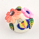 Half Round/Dome Handmade Polymer Clay Cabochons CLAY-Q222-14D-1