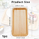 GORGECRAFT Bamboo Serving Tray Wooden Tea Breakfast Trays Multifunction Minimalist Rectangular Coffee Table Saucer Tray Platter Decor for Snacks Drinks Carrying Food Storage Parties Weddings Picnics AJEW-WH0348-31A-2