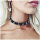 Punky collares gargantilla de cuero de imitación X-NJEW-N0052-255-6