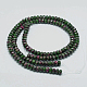 Rubis naturel à facettes en rangées de perles rondelles zoisites G-K090-04-2