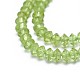 Natürlichen Peridot Perlen Stränge G-I249-D05-02-3