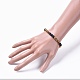 Faceted Rondelle Electroplate Glass Stretch Bracelets BJEW-JB04650-4