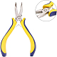 BENECREAT 5.75 Inch Needle Nose Pliers Extra Long Needle Nose Plier with Comfort Rubber Grip For Jewelry Making PT-BC0002-06-2