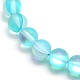 Chapelets de perles en pierre de lune synthétique G-F142-8mm-03-3