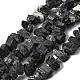 Натуральный черный турмалин бисер нитей&nbsp;G-I283-F12-2