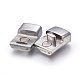 304 Stainless Steel Magnetic Clasps with Glue-in Ends STAS-E440-39P-3