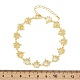 Латунные браслеты-цепочки с микропаве из прозрачных кубических цирконий для женщин BJEW-A090-11A-G-5