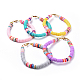 Umweltfreundliche handgefertigte Heishi Perlen Armbänder aus Fimo BJEW-JB04480-1
