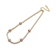Ожерелье-цепочка из кубического циркония для девушки NJEW-A005-05G-2
