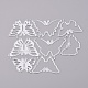 Schmetterlingsrahmen Kohlenstoffstahl Stanzformen Schablonen DIY-F050-01-1