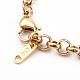 Men's 304 Stainless Steel Rolo Chain Bracelets BJEW-JB05995-02-2