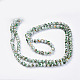 Hebras opacas de perlas de vidrio pintadas para hornear GLAA-L024-B-25-3