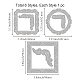 GLOBLELAND Photo Frame Cutting Dies Retro Box Embossing Stencil for Card Making Lace Border Cut Dies Decorative Embossing Paper for Card Scrapbooking DIY Paper Craft Handicrafts DIY-WH0309-1045-6