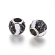 Antique Silver Plated Alloy European Beads MPDL-L029-R03-AS-2