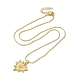 Ожерелья с подвеской из латуни с микропаве и прозрачным кубическим цирконием для женщин NJEW-S429-03G-04-2