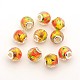 Faceted Large Hole Rondelle Resin European Beads RPDL-L003-003-2
