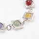 Bracelets de perles de pierres précieuses naturelles BJEW-JB03680-2