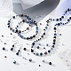 Наборы фурнитуры из имитирующего австрийский хрусталь биконуса и смешанных стеклянных бусин GLAA-GA0002-32-4