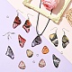 Наборы для самостоятельного изготовления подвесок из смолы в виде крыльев бабочки и ожерелий DIY-YW0012-22-4