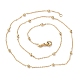 Латунные кабельные цепи ожерелья NJEW-I247-02G-3