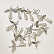 100 pièces 10 styles de perles d'aile de fée en alliage de style tibétain TIBEB-CJ0001-27-6