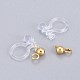 304 Stainless Steel Clip-on Earring Component STAS-L238-081G-2
