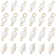 Nbeads 40Pcs 4 Style Natural Cultured Freshwater Pearl Beads Links Connectors FIND-NB0002-11-1