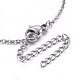 304 Stainless Steel Pendant Necklaces NJEW-H496-02-4