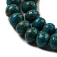 Teints perles synthétiques turquoise brins&nbsp;G-B070-C01-01-4