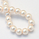 Backen gemalt pearlized Glasperlen runden Perle Stränge HY-Q003-6mm-41-4