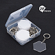 BENECREAT DIY Hexagon Acrylic Blank Pendant Keychain Making Kits DIY-BC0001-61P-5