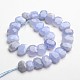 Faceted Natural Blue Lace Agate Gemstone Bead Strands G-J332-D07-2