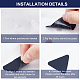 Nbeads 9 Sheets Self-Adhesive Nylon Repair Patches DIY-NB0006-10-3