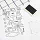 GLOBLELAND Summer Beach Stamps Cute Animals Silicone Clear Stamp Seals for Cards Making DIY Scrapbooking Photo Journal Album Decoration DIY-WH0167-56-649-6