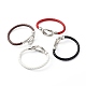 Geflochtene Kordel-Armbänder aus Rindslederimitat für Paare BJEW-JB06443-5