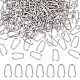 UNICRAFTALE about 200pcs Oval Linking Ring 18mm Stainless Steel Connectors Hollow Frame Pendant Linking for Bracelet Necklace Jewelry Making STAS-UN0040-15-1