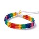 Rainbow Pride Bracelet BJEW-F422-01A-1