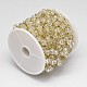 Catene di perle rondelle di vetro sfaccettate a mano per creazione di bracciali collane CHC-L027-01-3