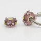 Handmade lampwork holprigen europäischen Perlen passen Charme Armbänder X-LPDL-B001-094-1