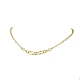 Латунные ожерелья-цепочки из проволоки Фигаро NJEW-JN05690-2