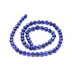 Natürlicher Lapislazuli Perlenstränge&nbsp;G-I249-B11-03-2