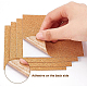 Benecreat 30 Stück 4 x 4 Zoll quadratische selbstklebende Korkplatten AJEW-WH0042-34A-4
