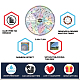 AHANDMAKER 4Pcs Laser Window Sticker Adhesive Static Stickers STIC-WH0008-012-5