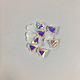 Corazón cabujones de vidrio translúcido puntiagudos MRMJ-T009-090A-1
