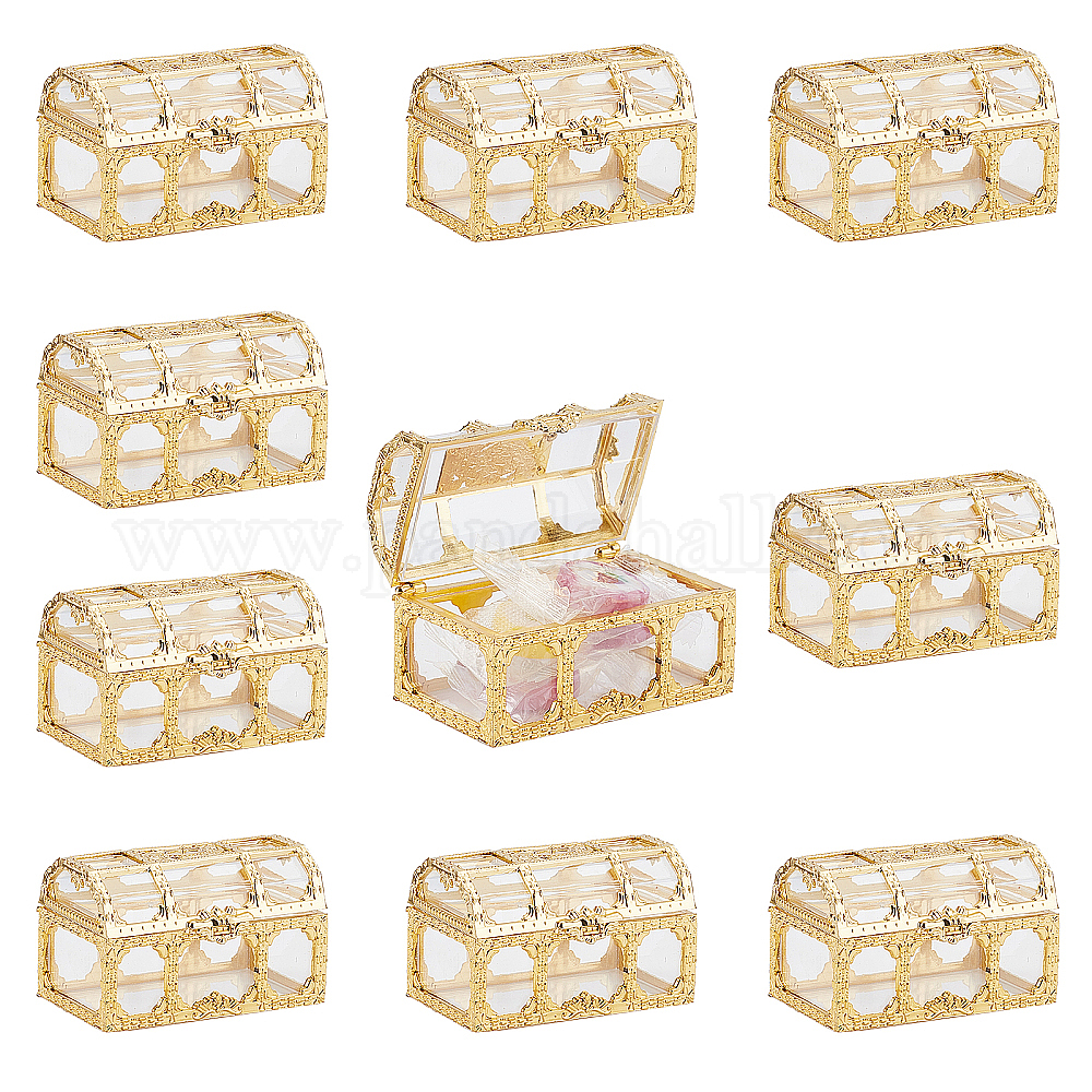Shop 10Pcs Candy Boxes Plastic Treasure Chest Wedding Favor