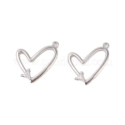 Стеклянные подвески с прозрачными стразами KK-N254-63P