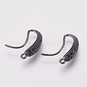Латунные серьги с кубическим цирконием KK-P150-44B