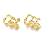 Серьги-клипсы из латуни с гальваническим покрытием EJEW-R162-25G