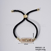 Модные милые латунные браслеты с фианитами FG3811-1