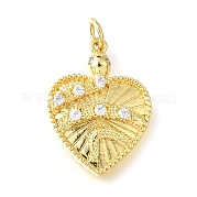 Латунные микро проложить кубического циркония подвески KK-V007-005G-03
